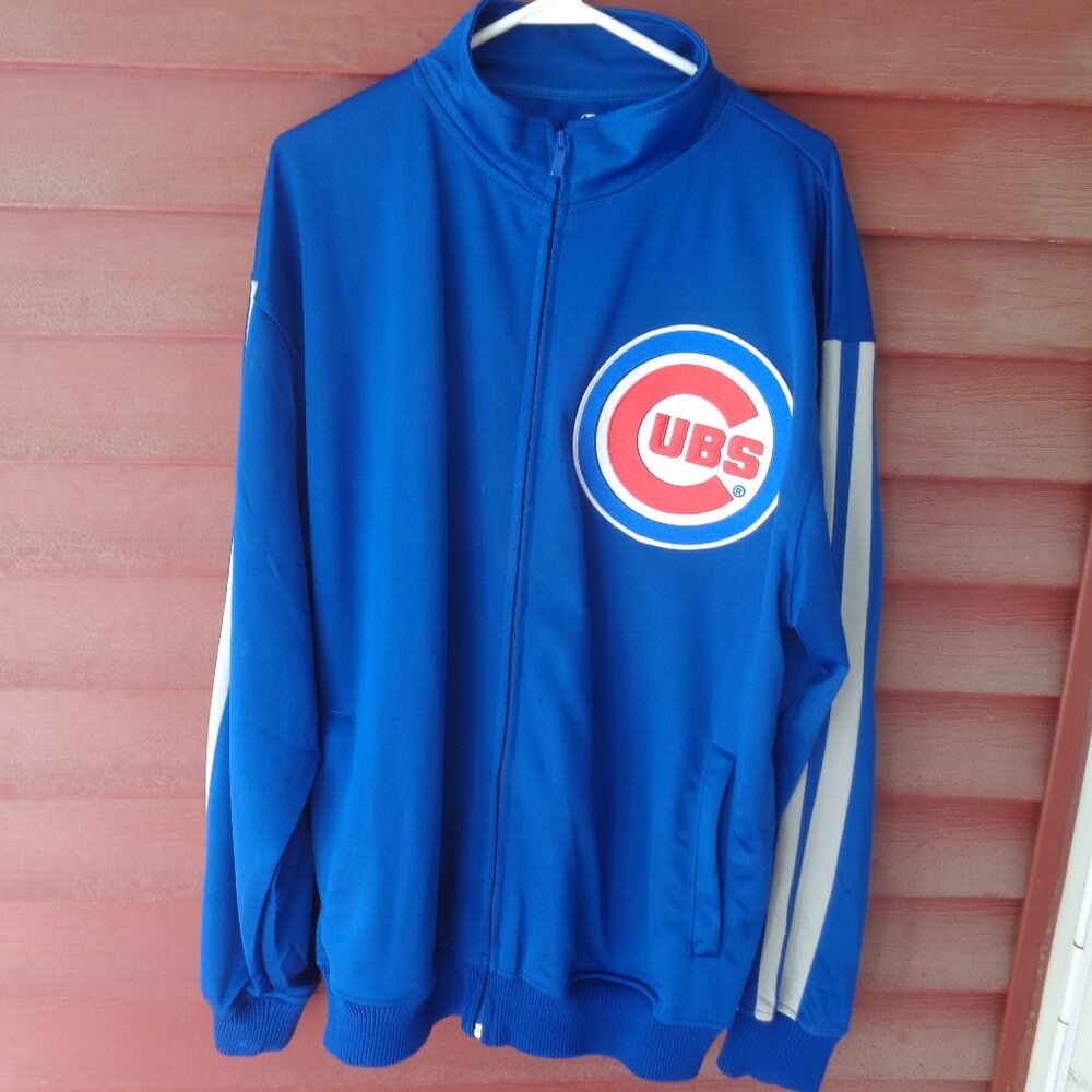 Dynasty CHICAGO CUBS Track Zip Front Jacket - XL
